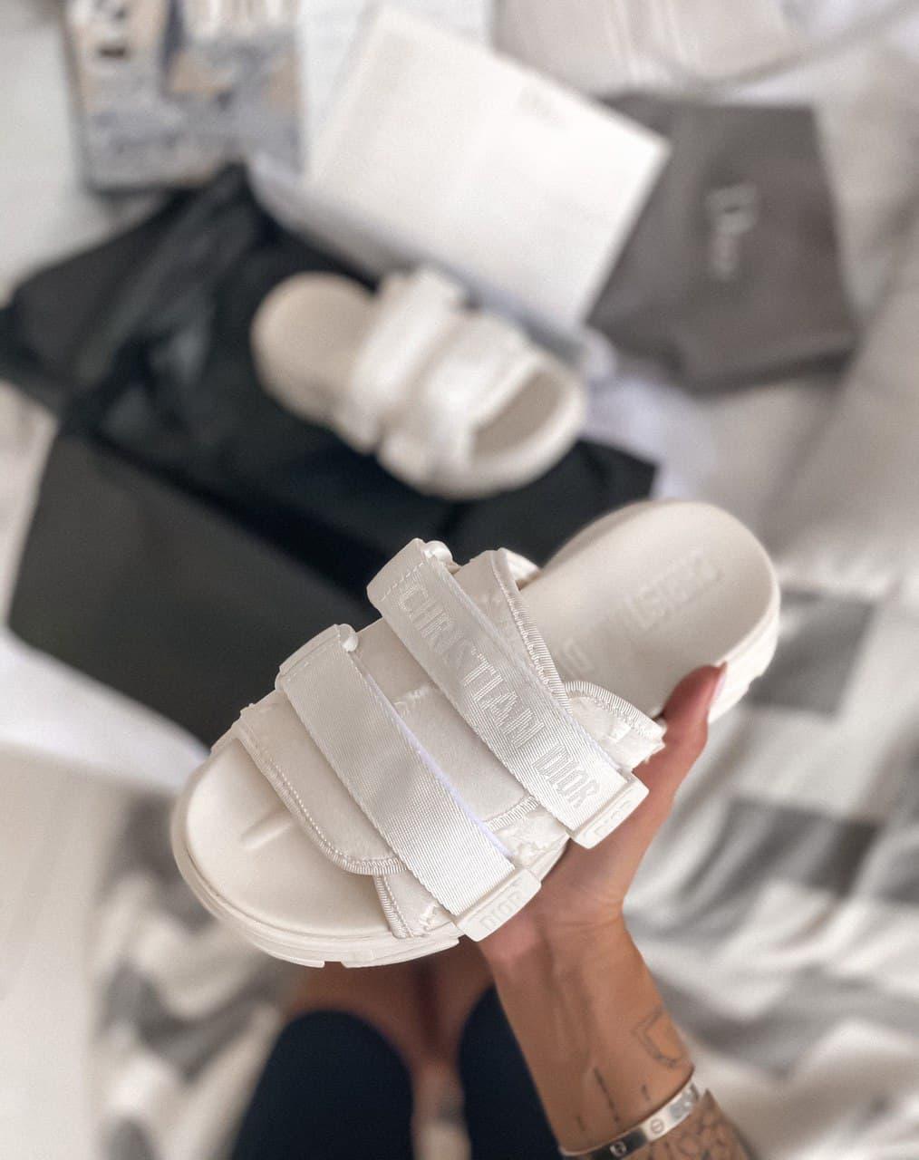 Dior Slippers White