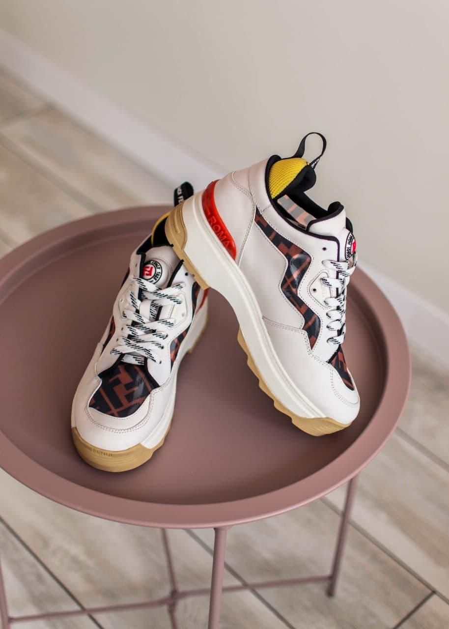 Fendi White Brown