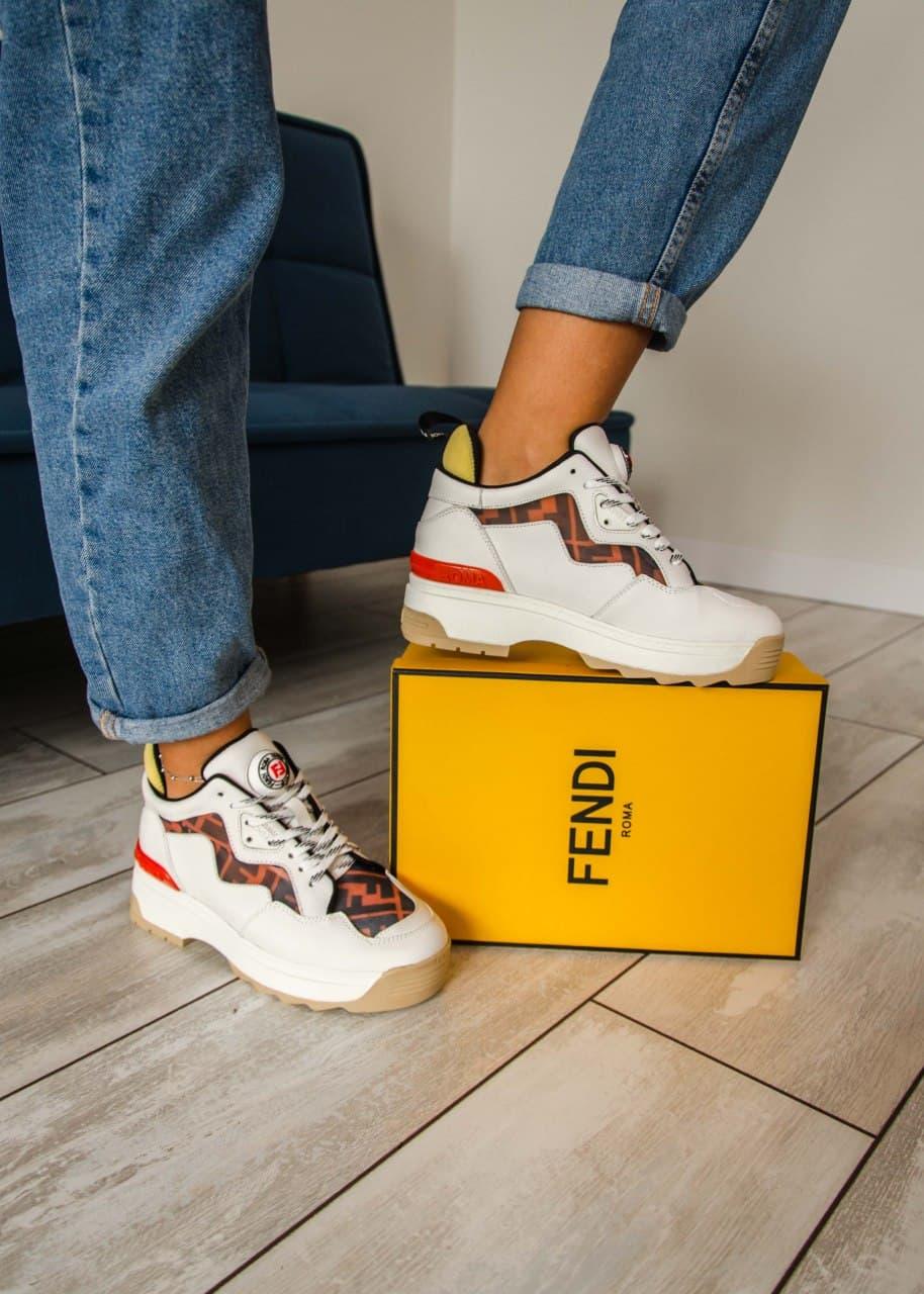 Fendi White Brown