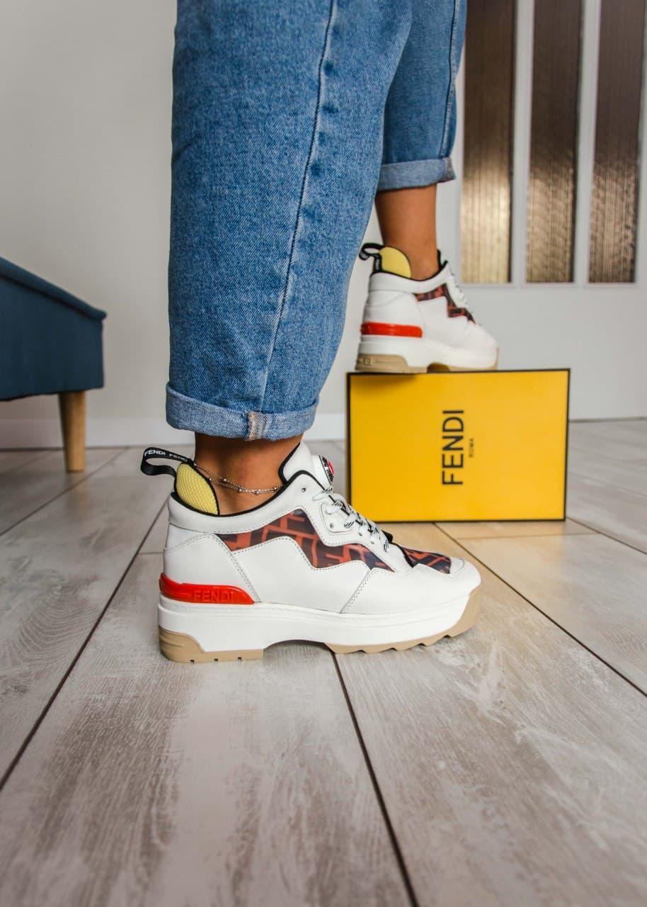 Fendi White Brown