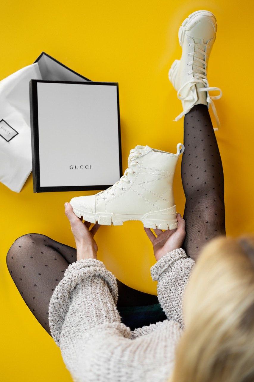 Gucci High Leather White