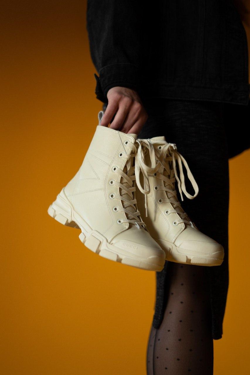 Gucci High Leather White