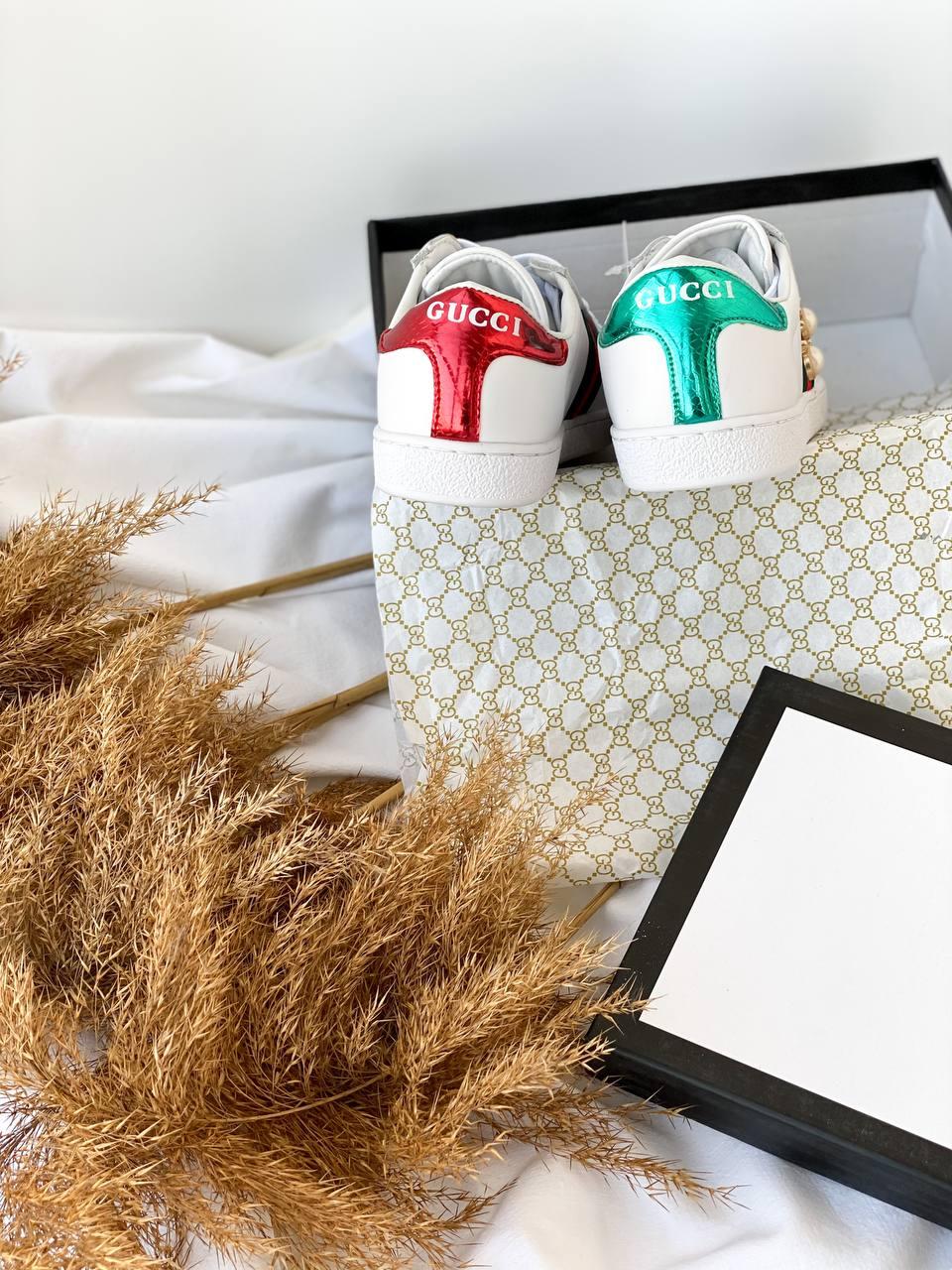 Gucci White Red Green