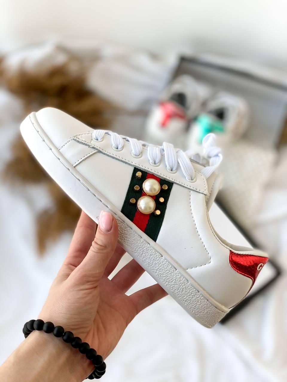 Gucci White Red Green