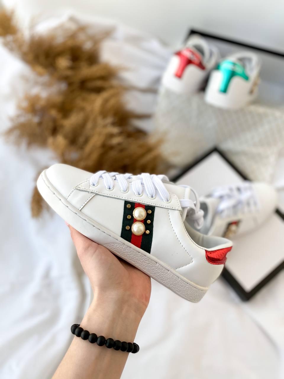 Gucci White Red Green
