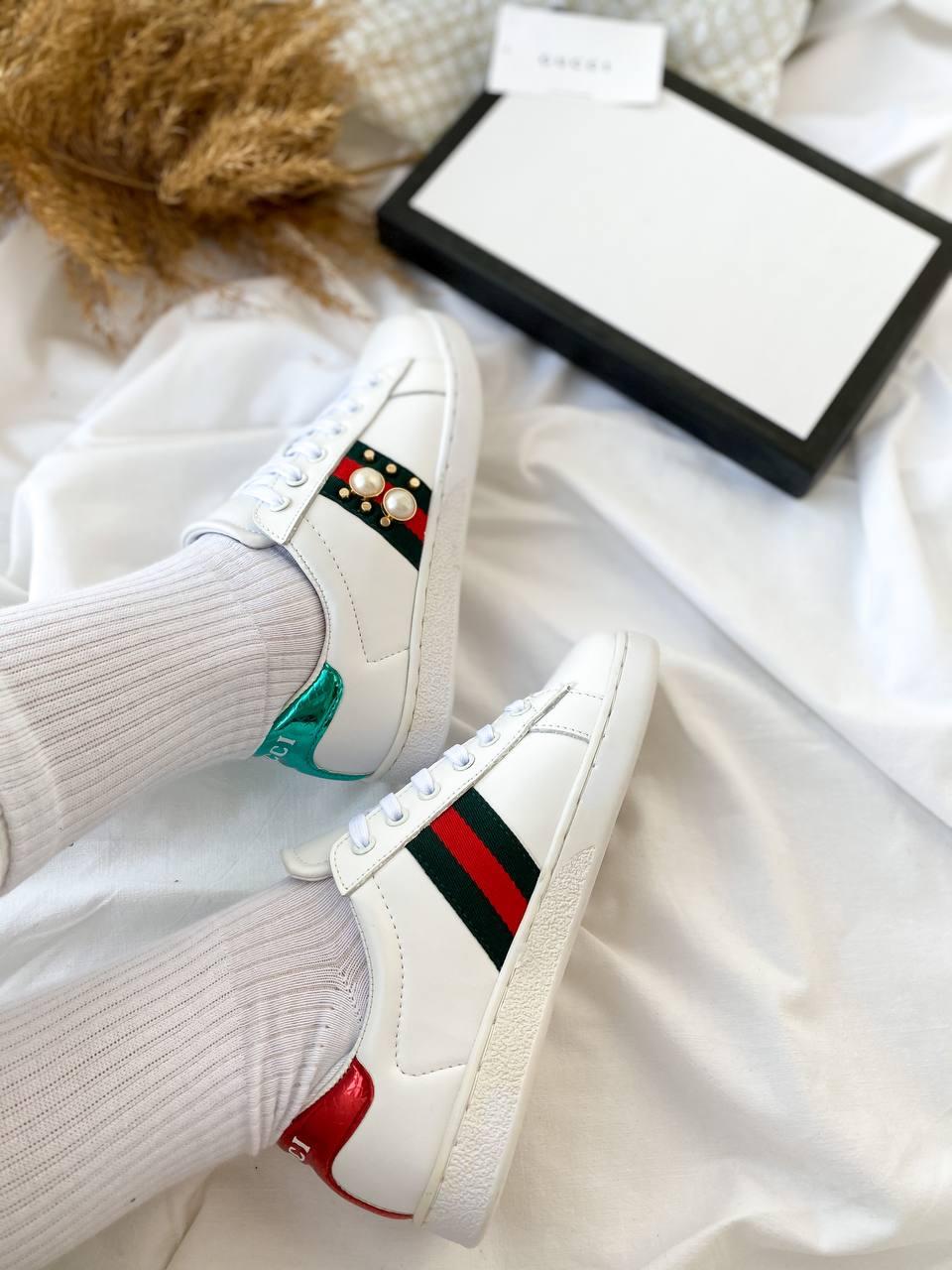 Gucci White Red Green