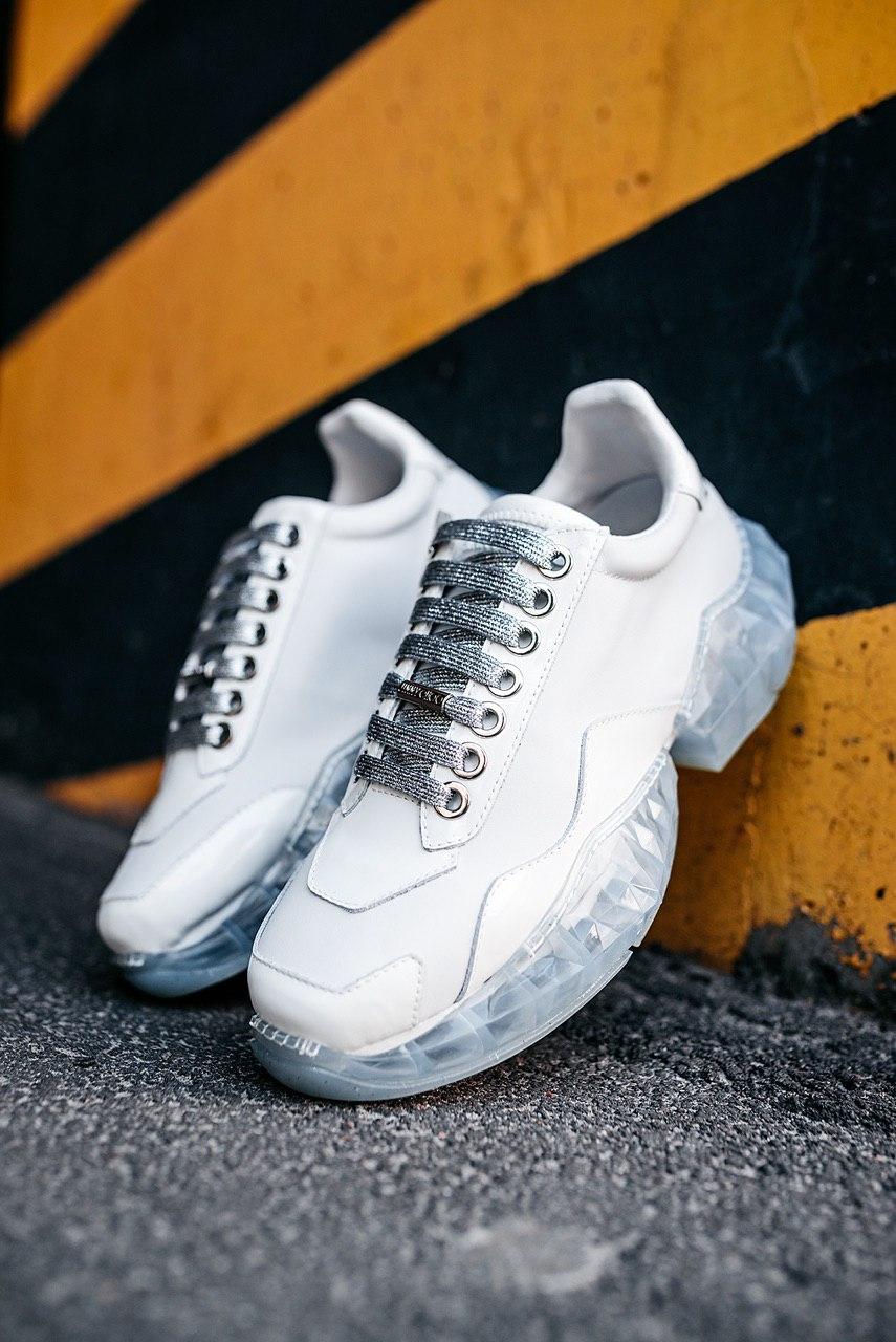Jimmy Choo White Leather