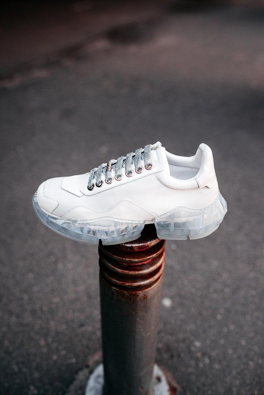 Jimmy Choo White Leather