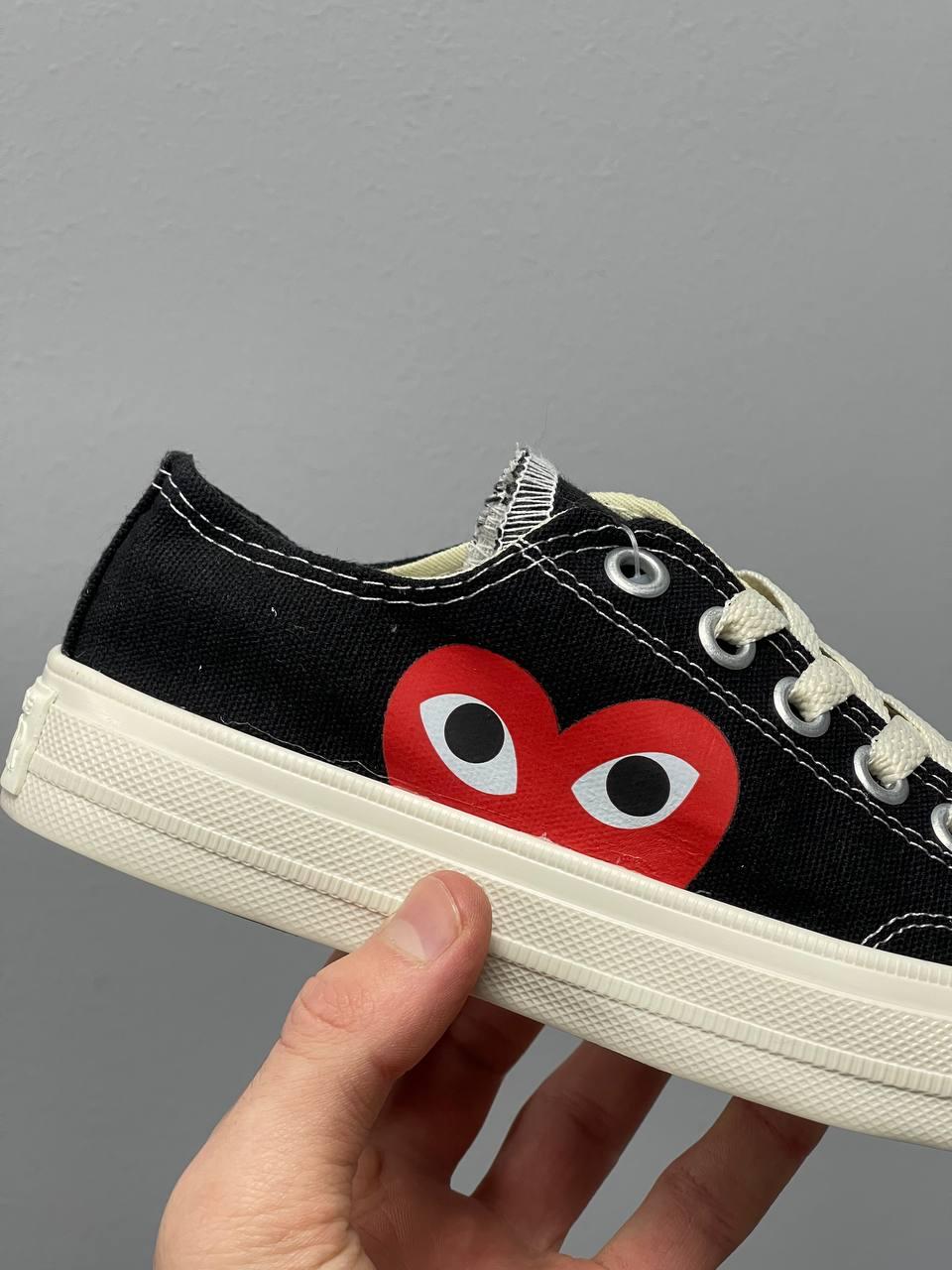 Converse Des Garçons Play x Converse Low