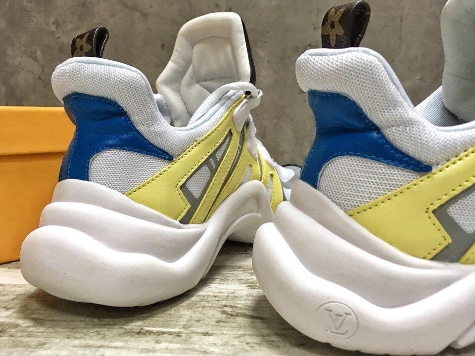 Louis Vuitton Sneakers White Yellow Black