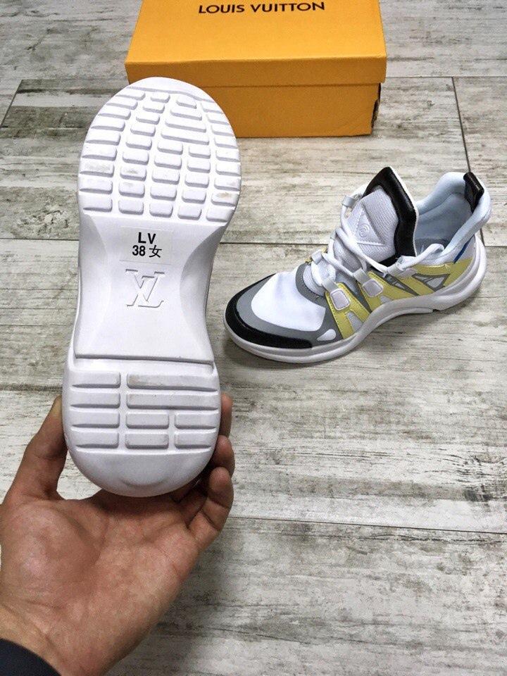 Louis Vuitton Sneakers White Yellow Black