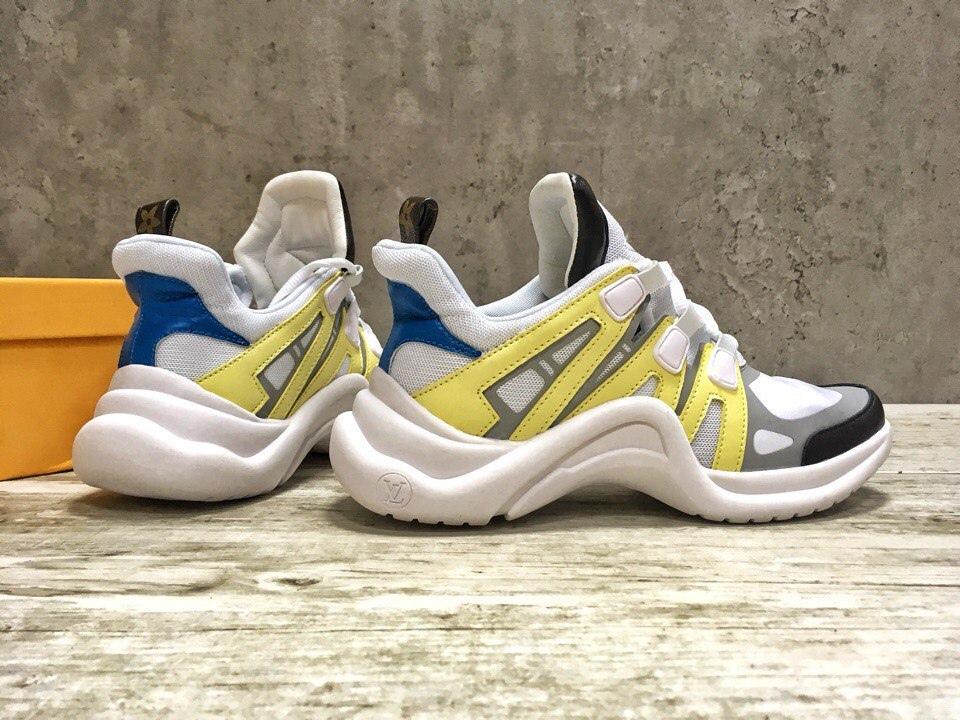 Louis Vuitton Sneakers White Yellow Black