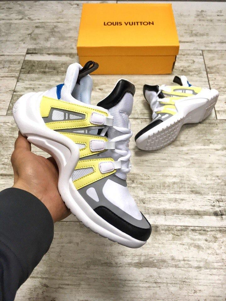 Louis Vuitton Sneakers White Yellow Black