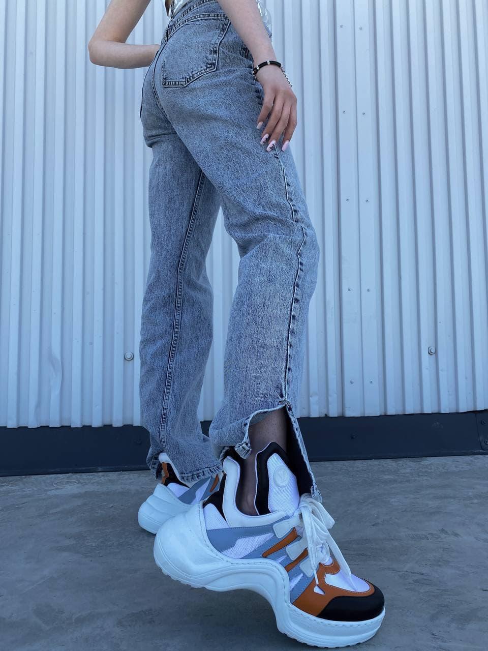 Louis Vuitton Sneakers White Blue Orange