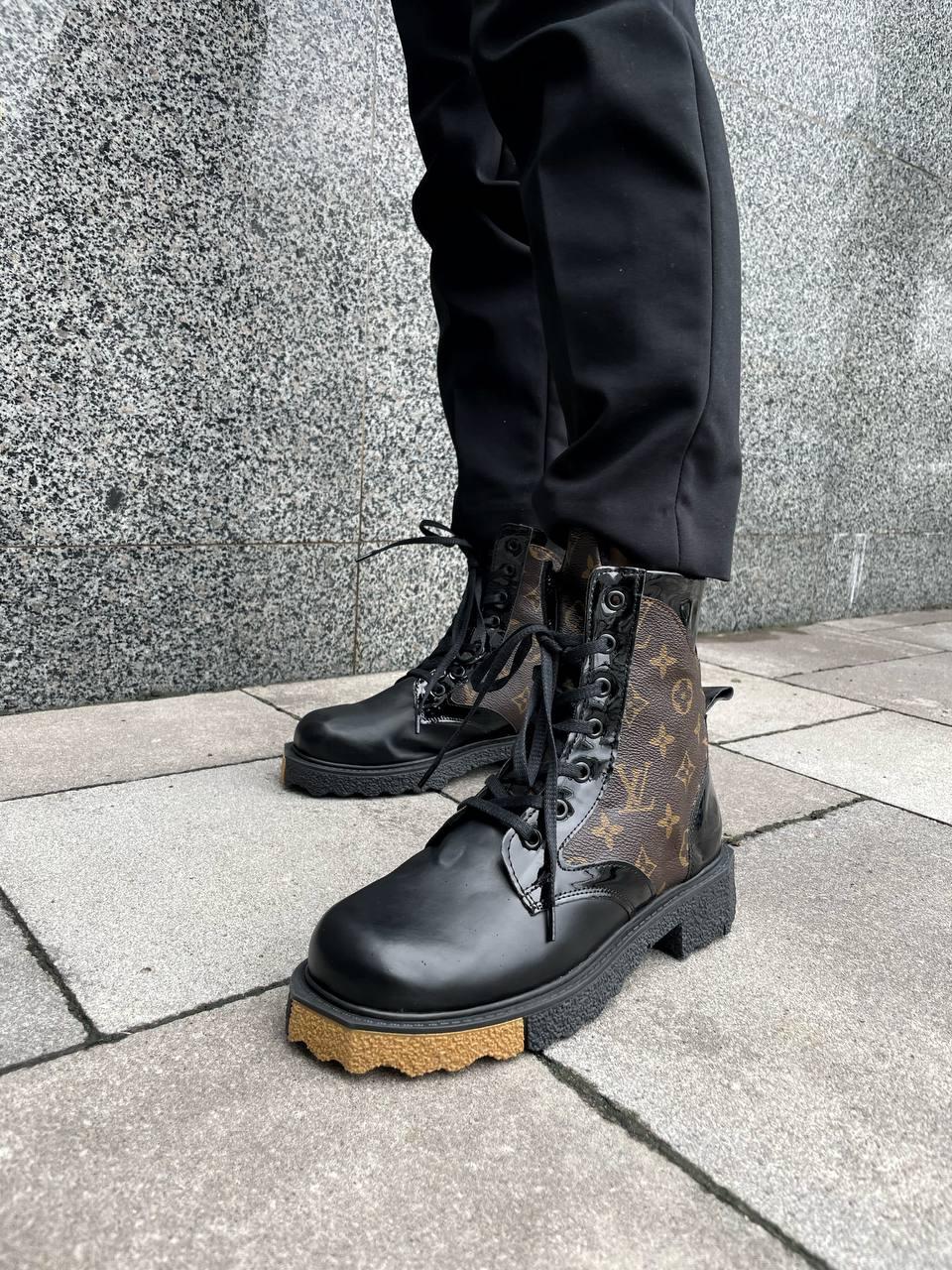 Louis Vuitton Boots Black Fur