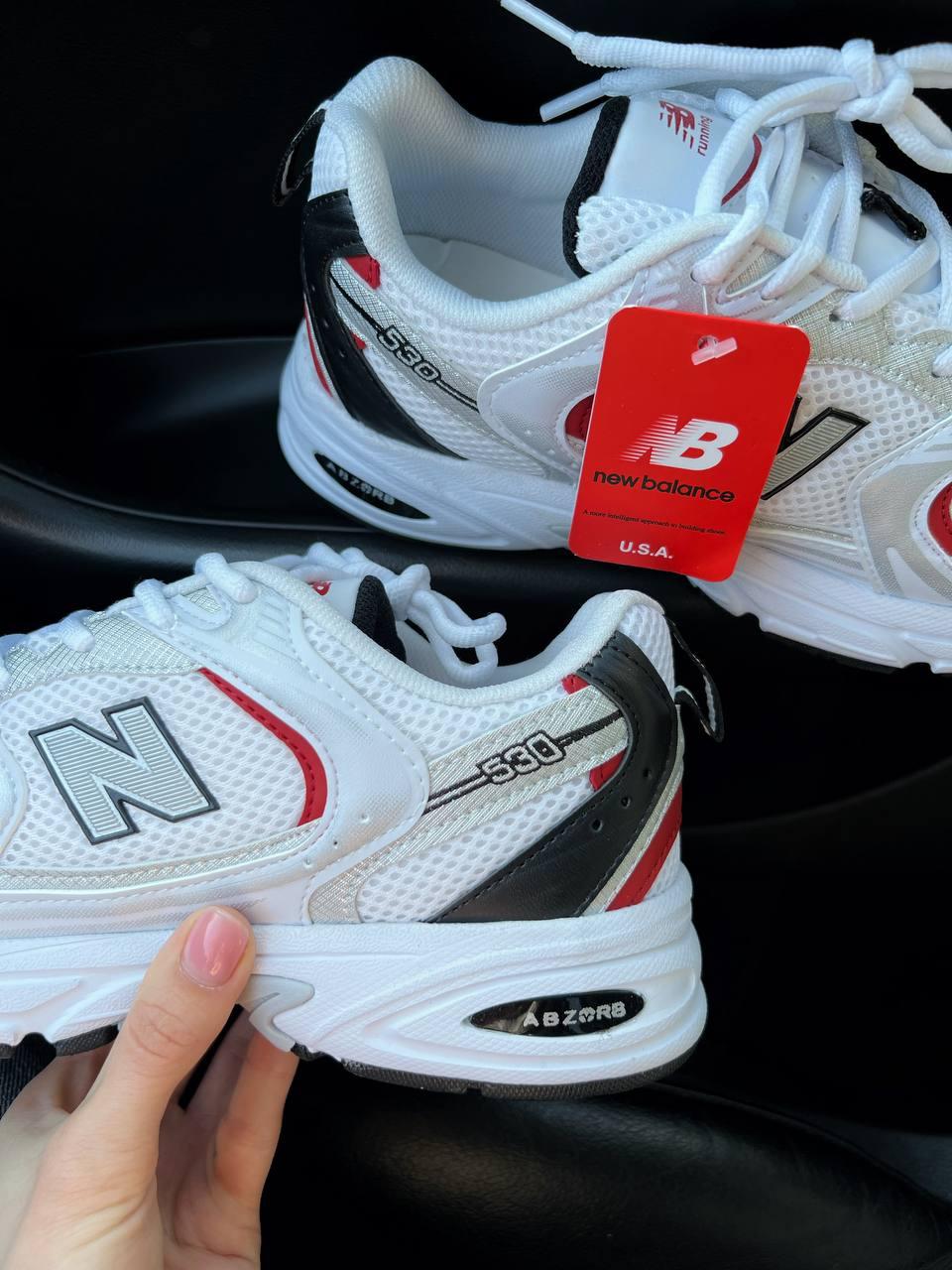 New Balance 530 White Red v2