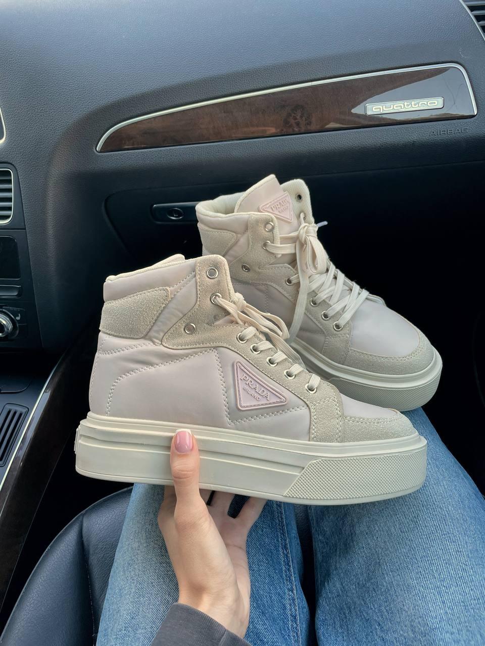 Prada Re-Nylon Bryshed High Beige