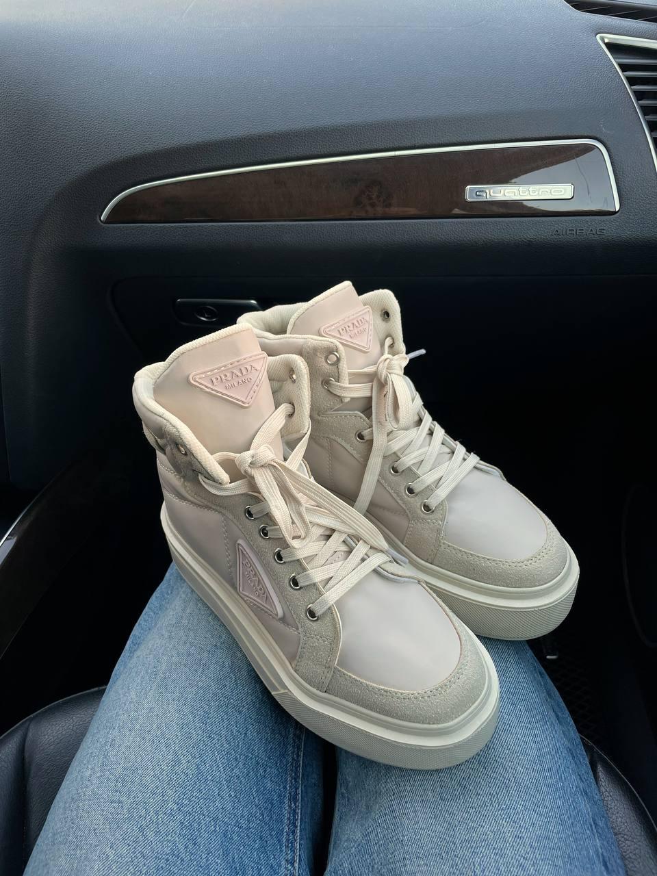 Prada Re-Nylon Bryshed High Beige