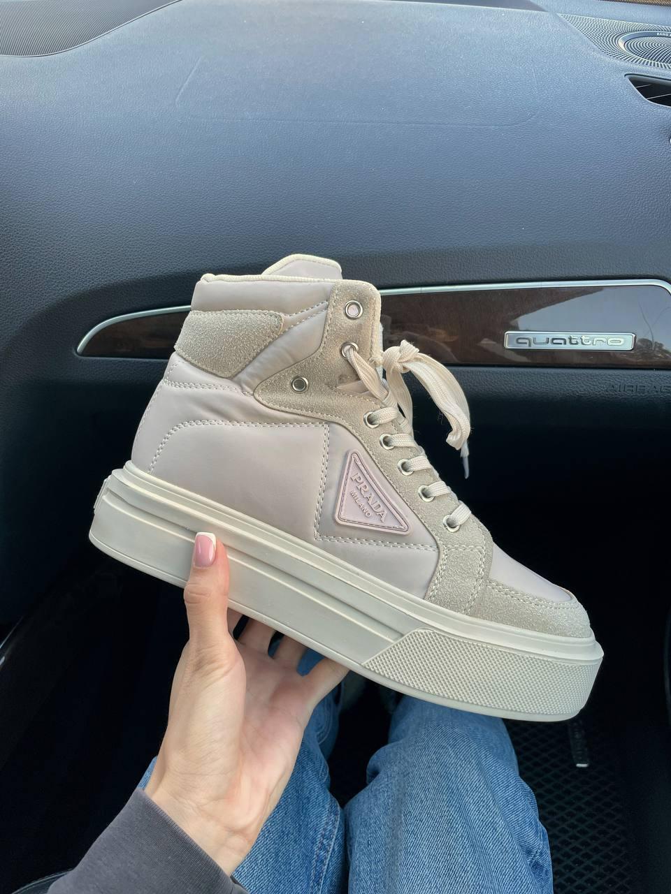 Prada Re-Nylon Bryshed High Beige