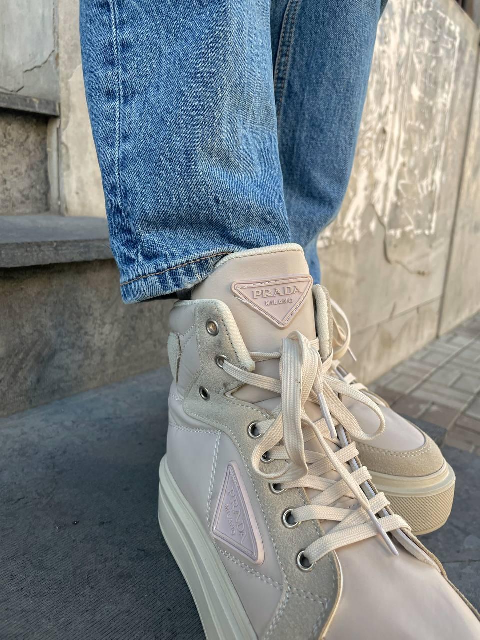 Prada Re-Nylon Bryshed High Beige