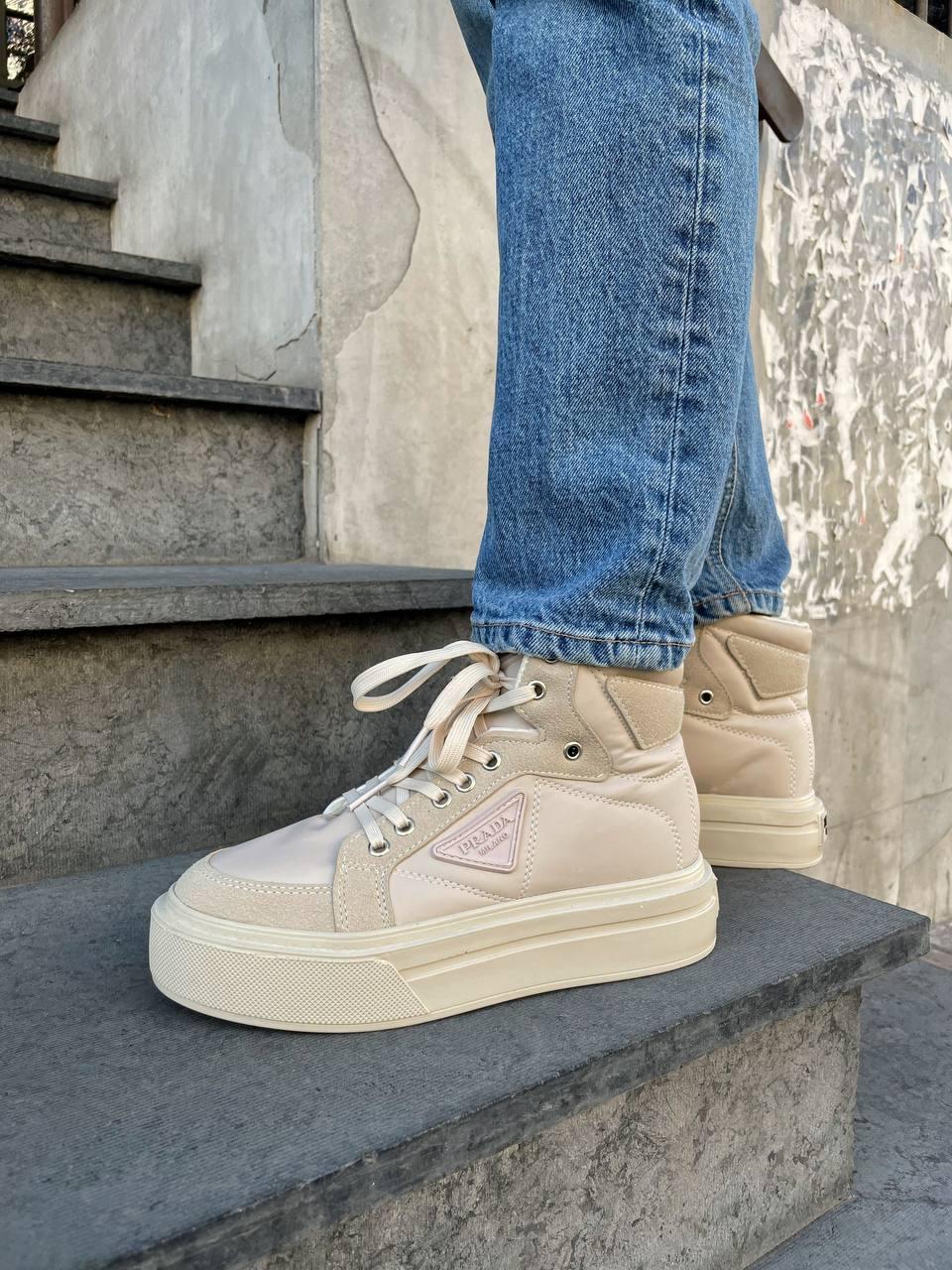 Prada Re-Nylon Bryshed High Beige