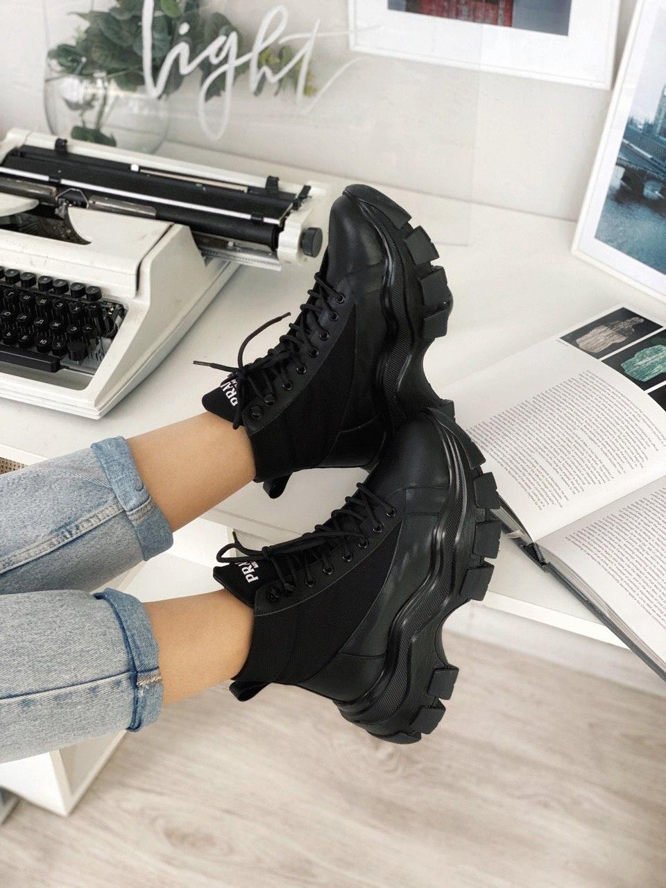 Prada Milano Sneakers Block Black