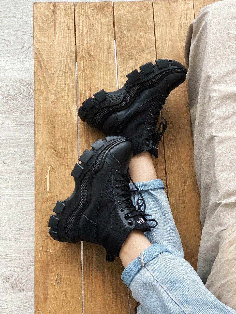 Prada Milano Sneakers Block Black