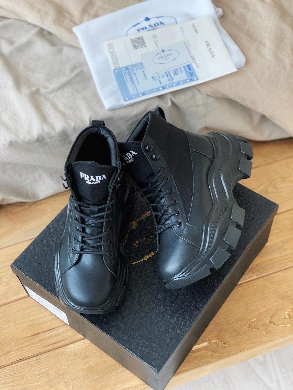 Prada Milano Sneakers Block Black