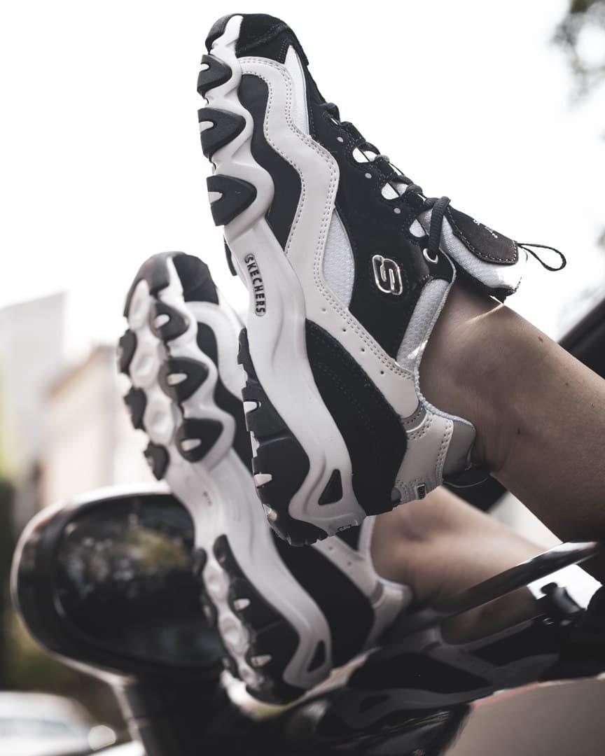 Skechers D'Lites 2 Black White