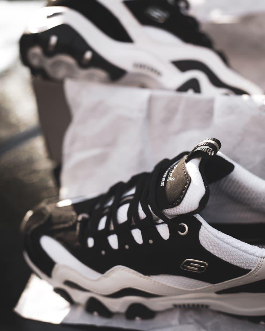 Skechers D'Lites 2 Black White
