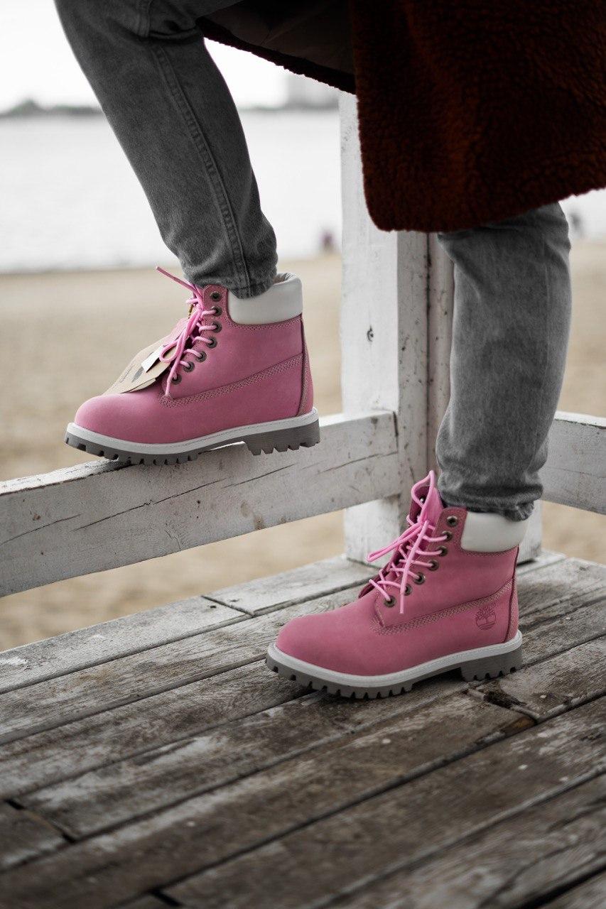 Timberland Pink White Grey 1