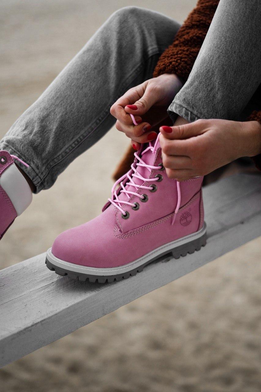 Timberland Pink White Grey 1