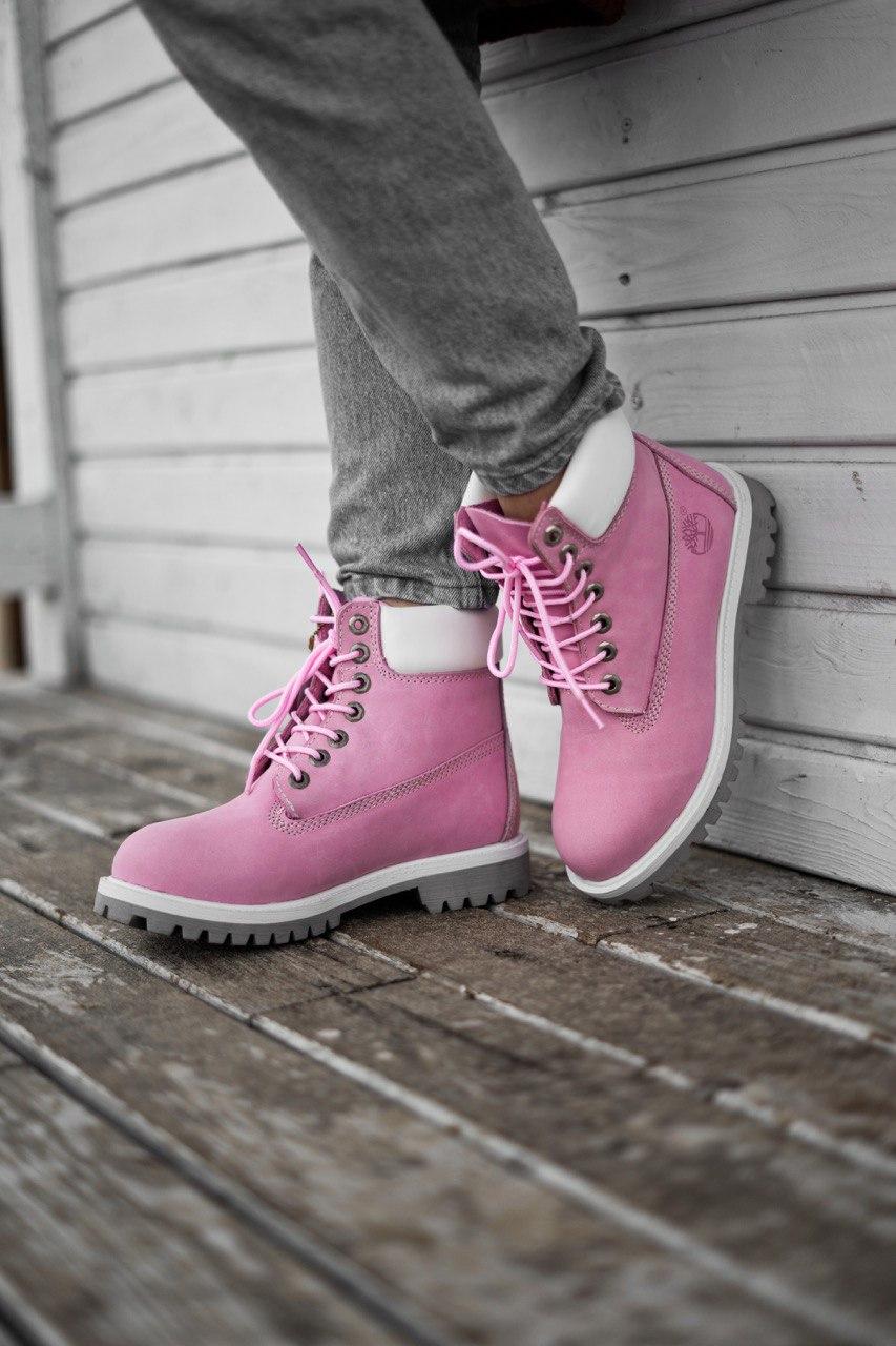 Timberland Pink White Grey 1