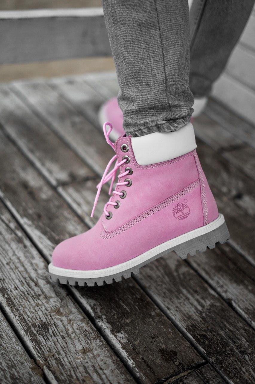 Timberland Pink White Grey 1