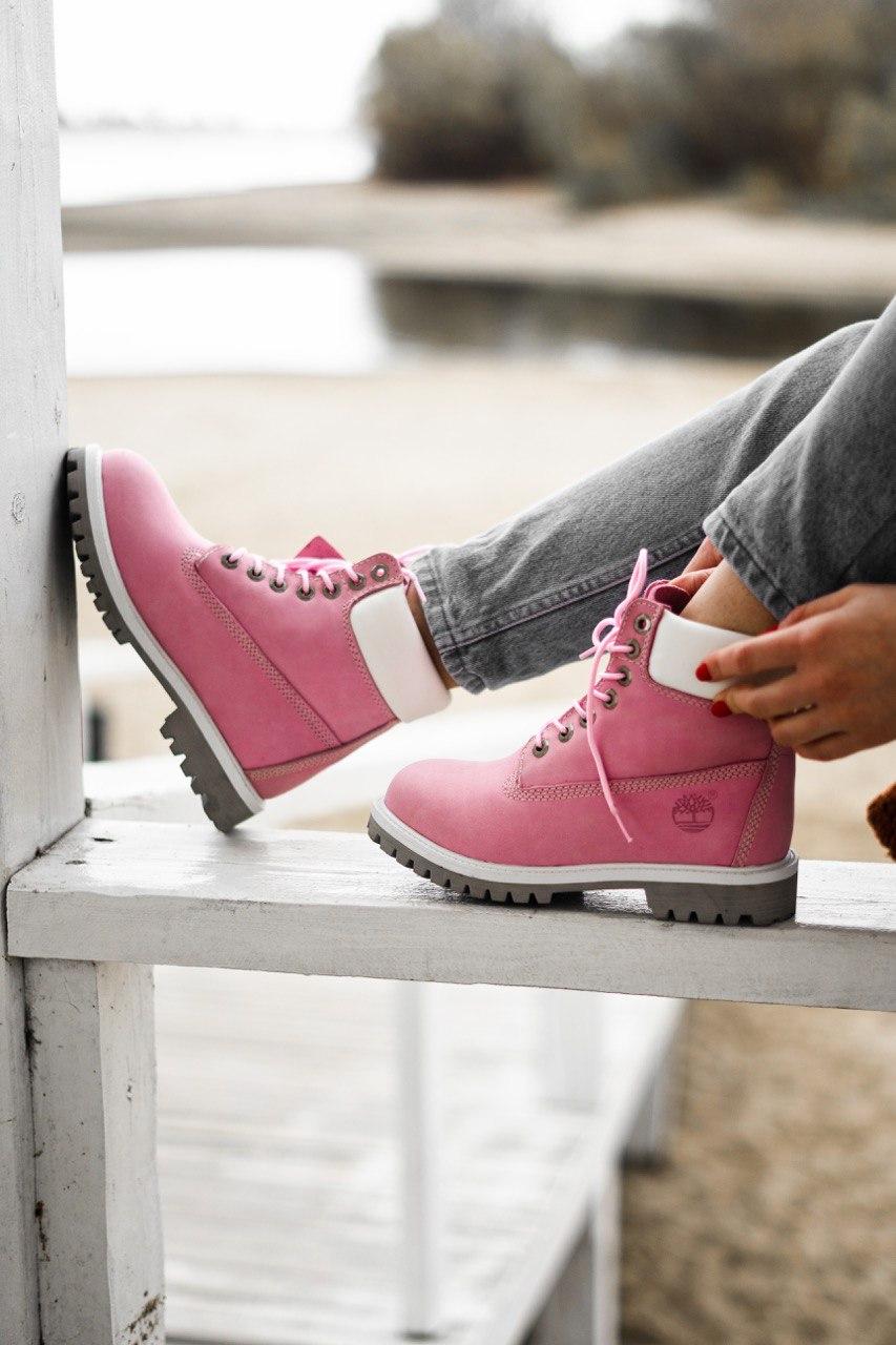 Timberland Pink White Grey 1