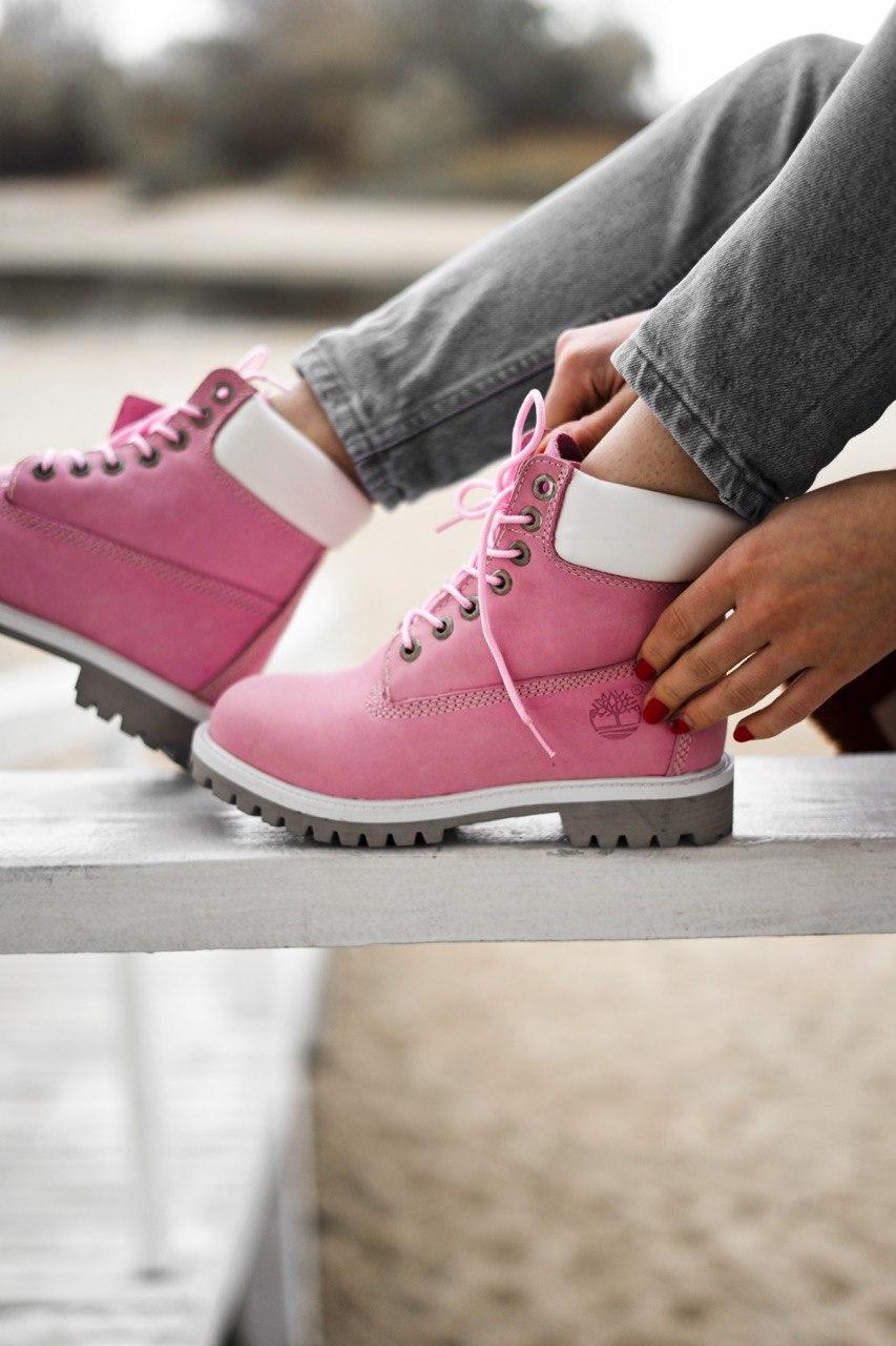 Timberland Pink White Grey 1