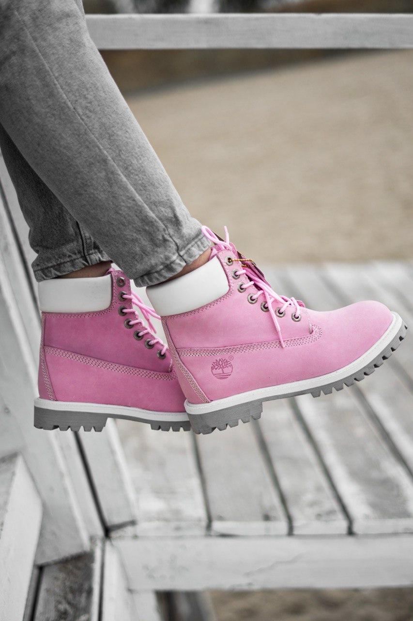 Timberland Pink White Grey 1