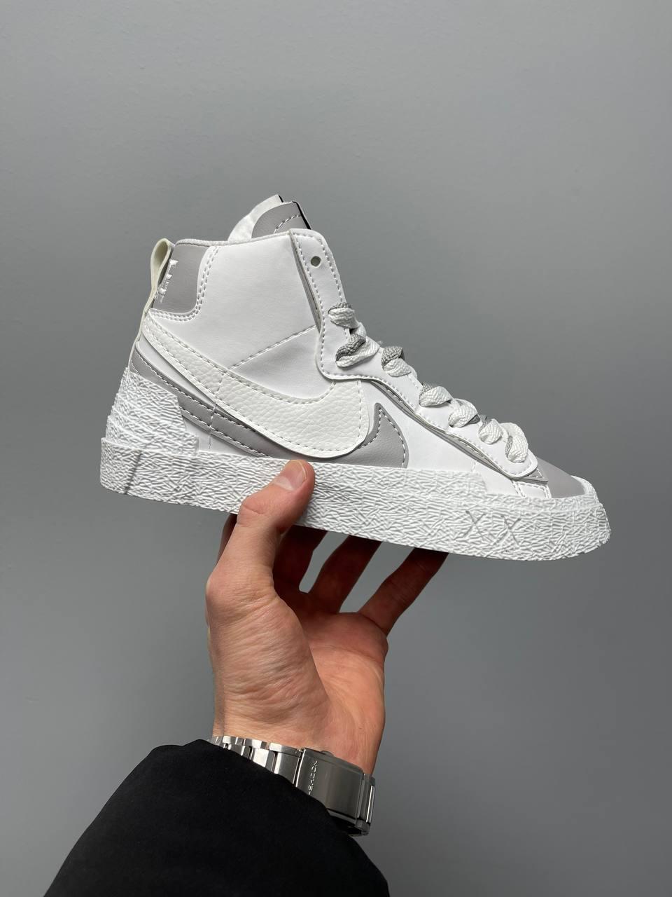 Nike Blazer Mid x Sacai Grey White