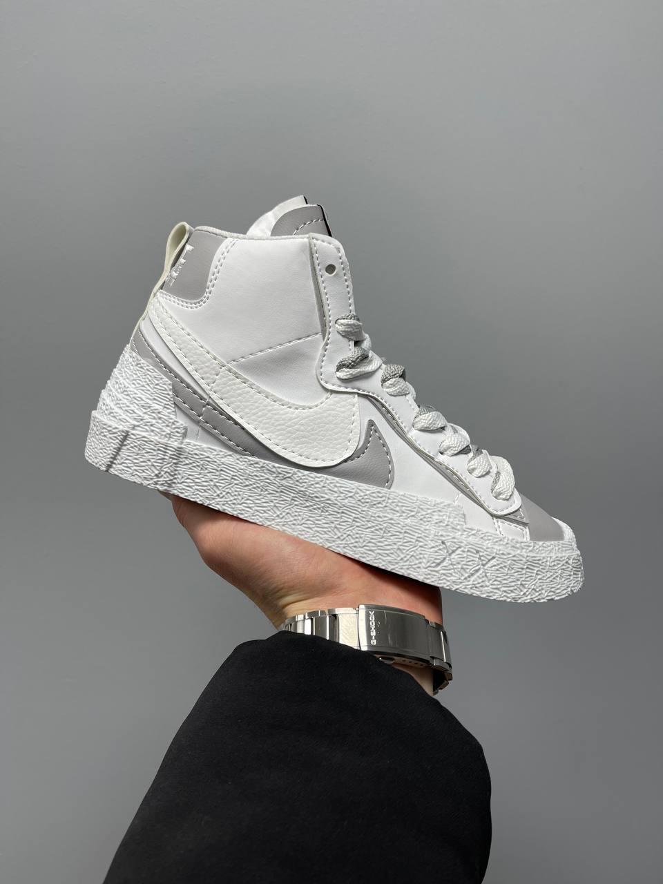 Nike Blazer Mid x Sacai Grey White
