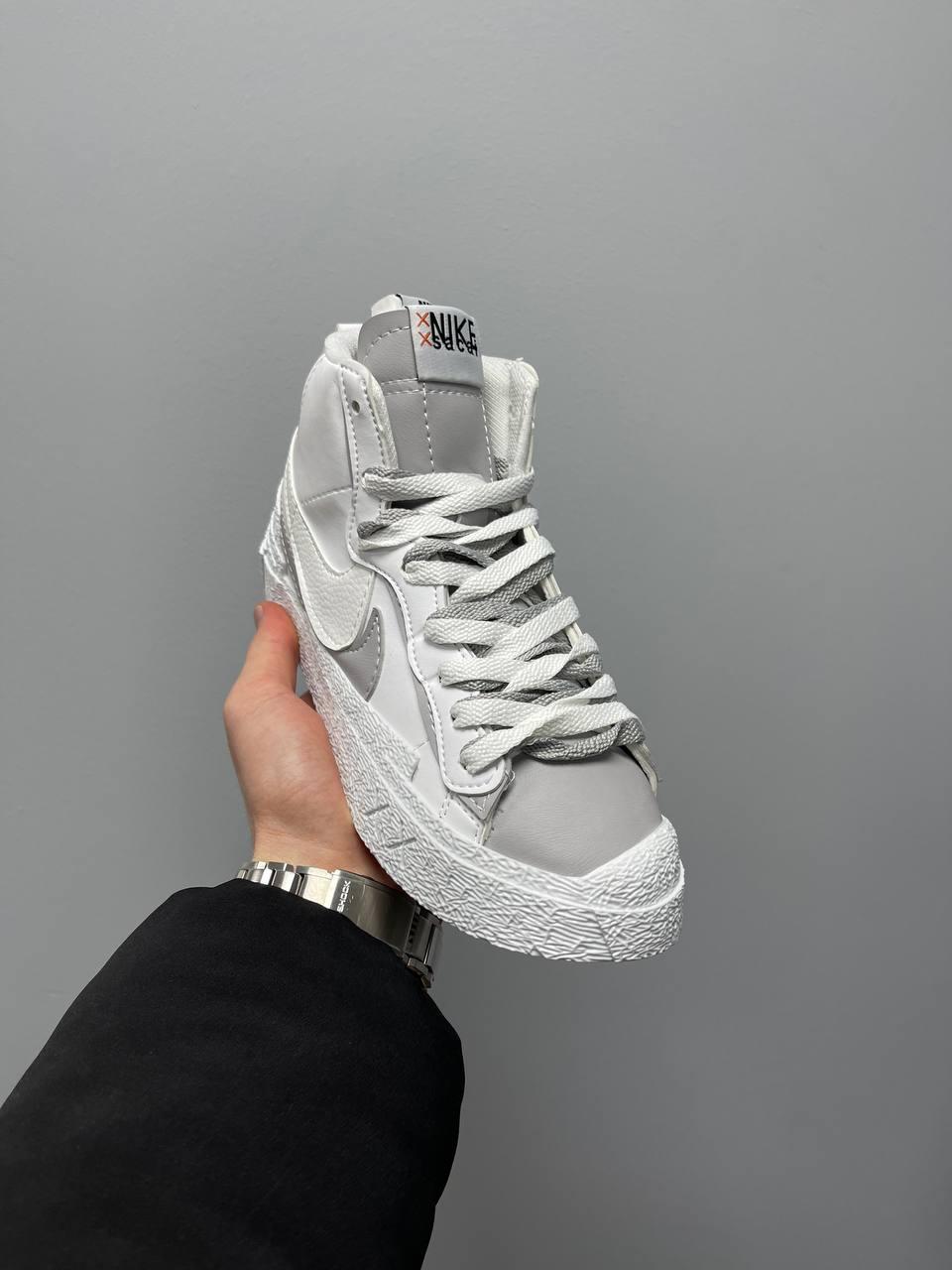 Nike Blazer Mid x Sacai Grey White