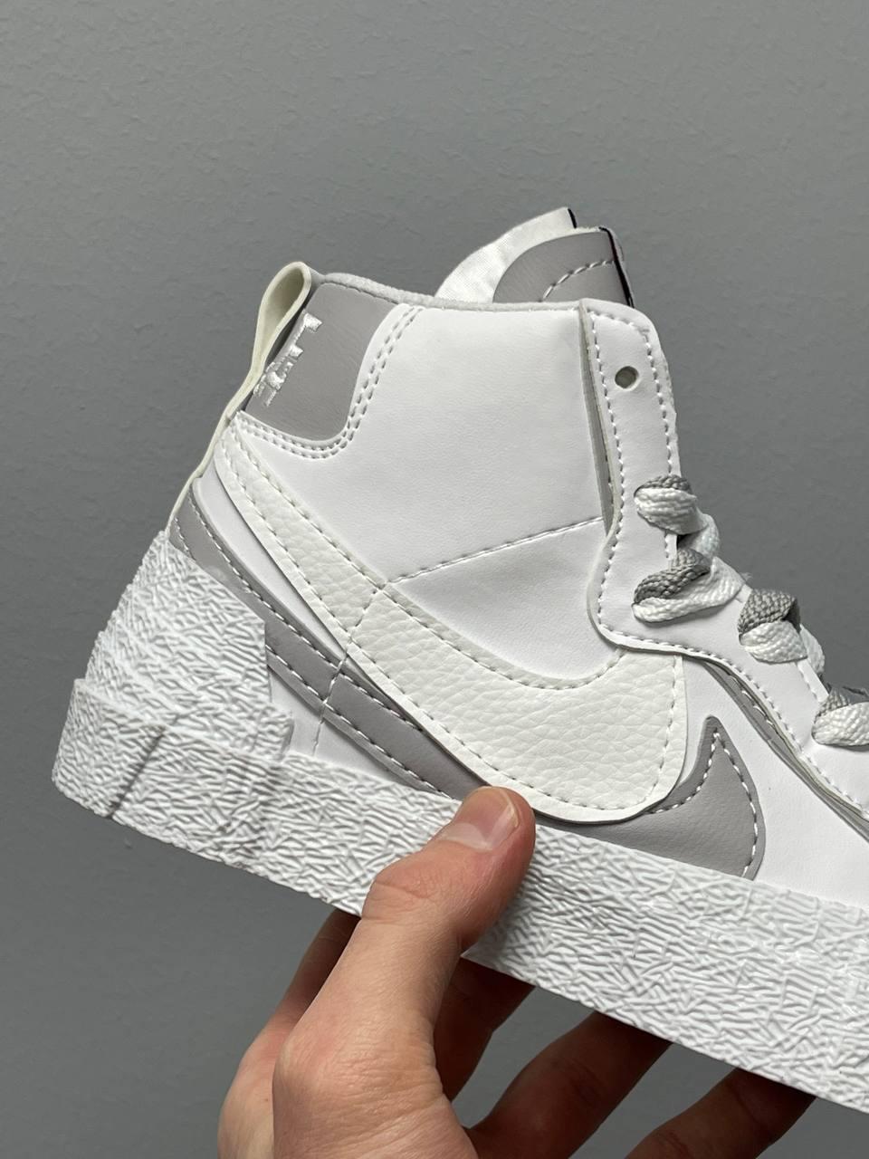 Nike Blazer Mid x Sacai Grey White