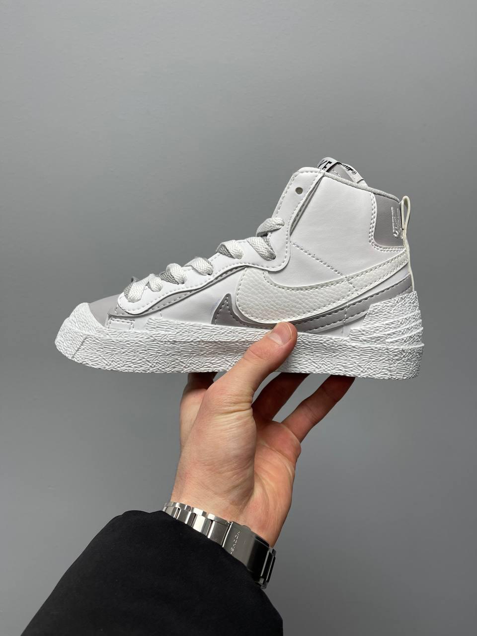 Nike Blazer Mid x Sacai Grey White