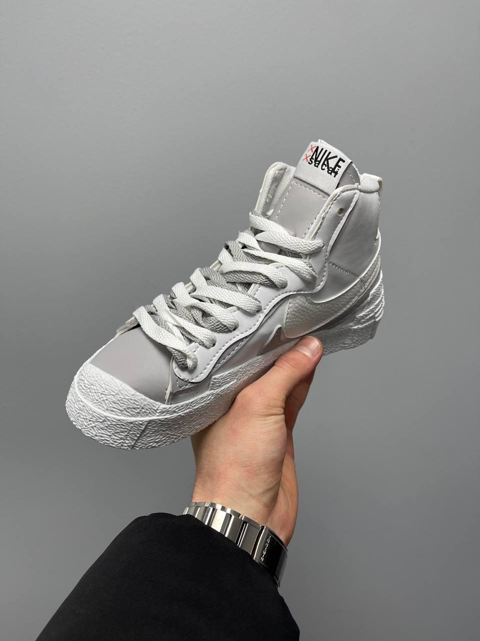 Nike Blazer Mid x Sacai Grey White