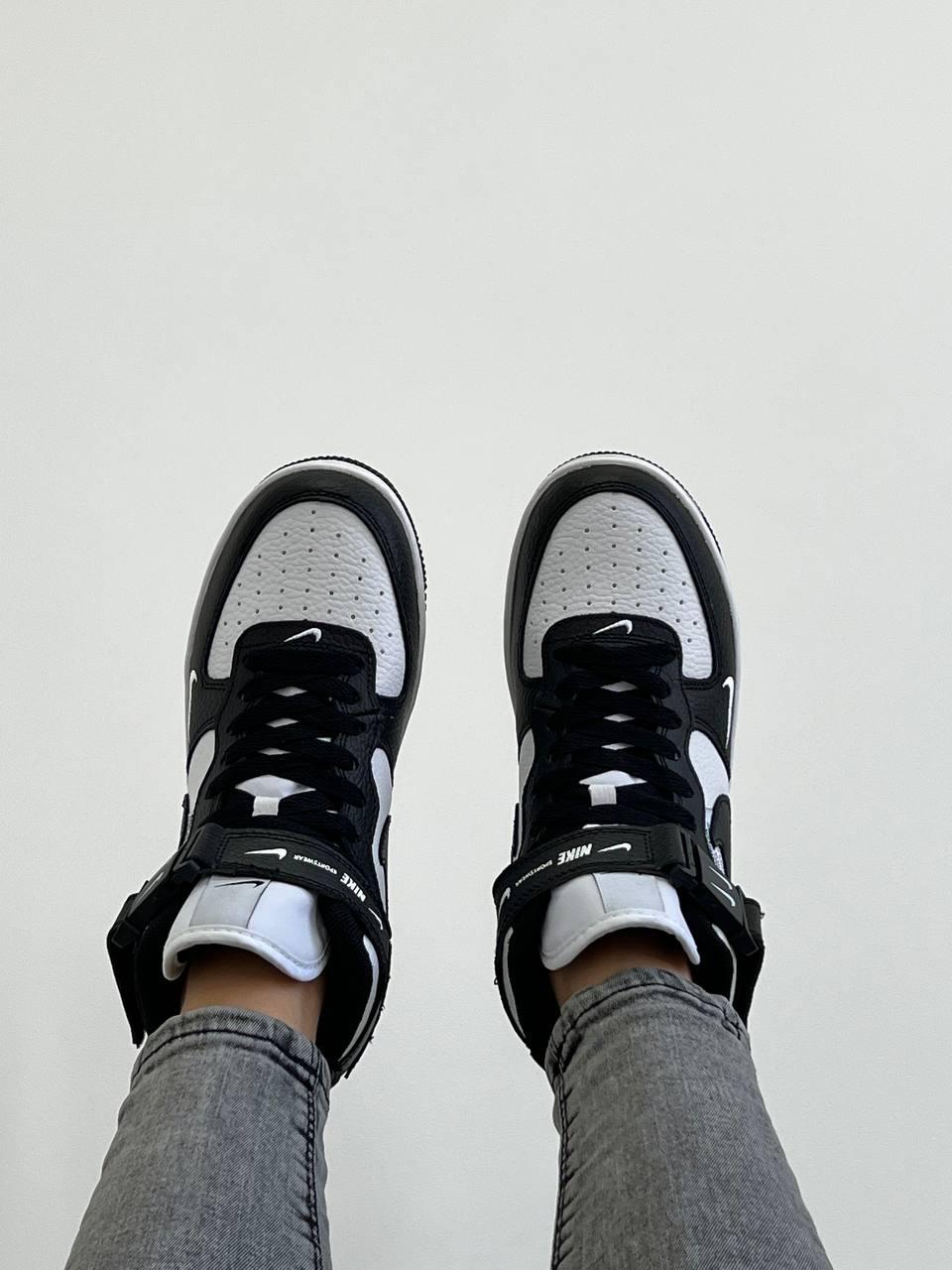 Nike Air force1 Mid lv8 utility Black White v2