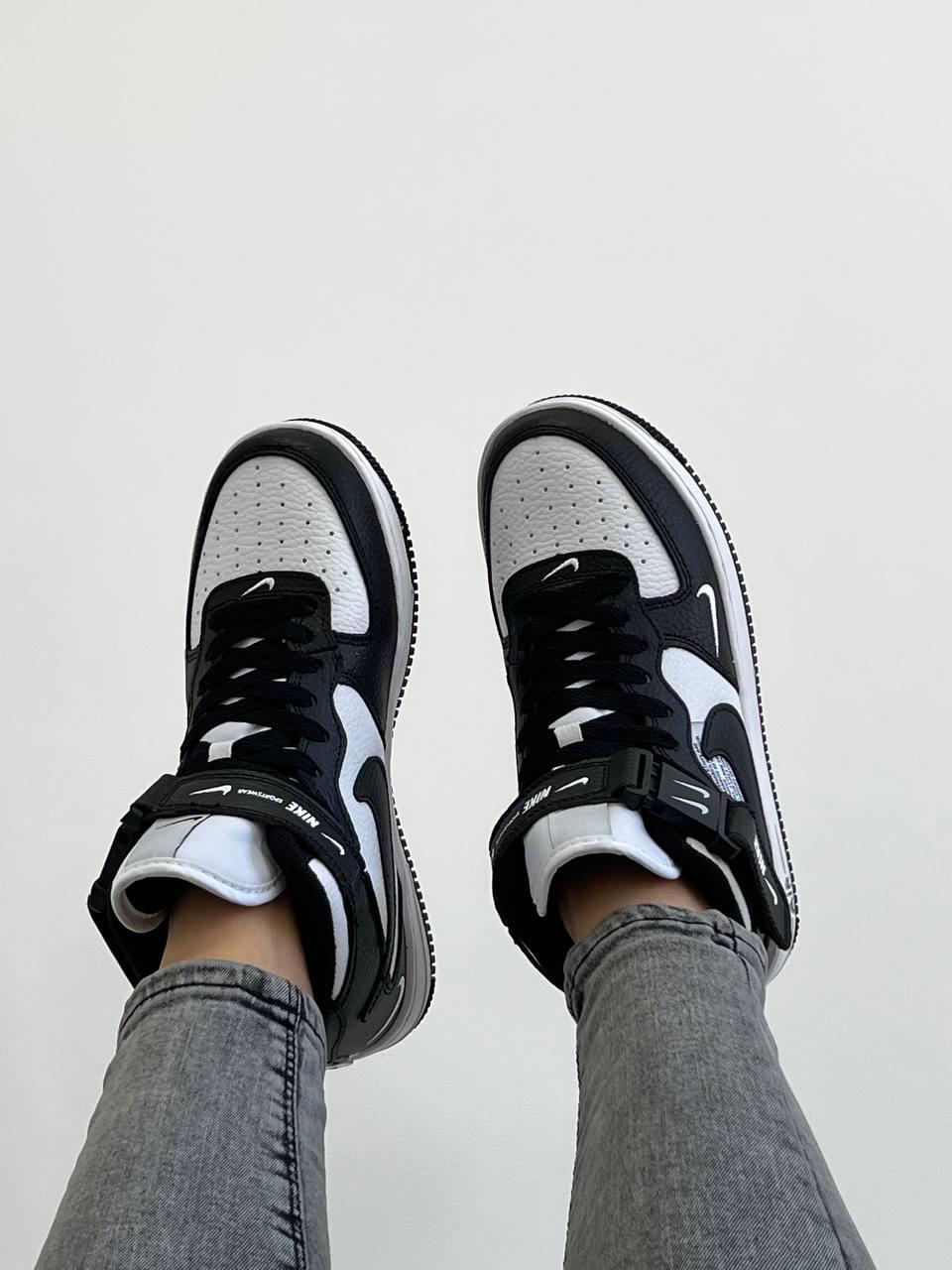 Nike Air force1 Mid lv8 utility Black White v2