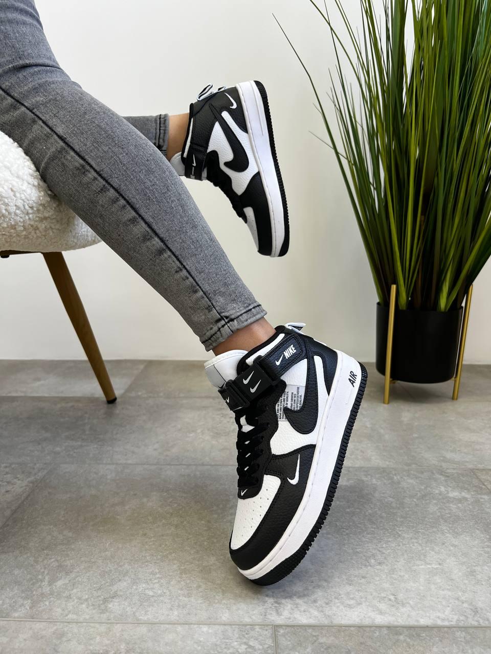 Nike Air force1 Mid lv8 utility Black White v2