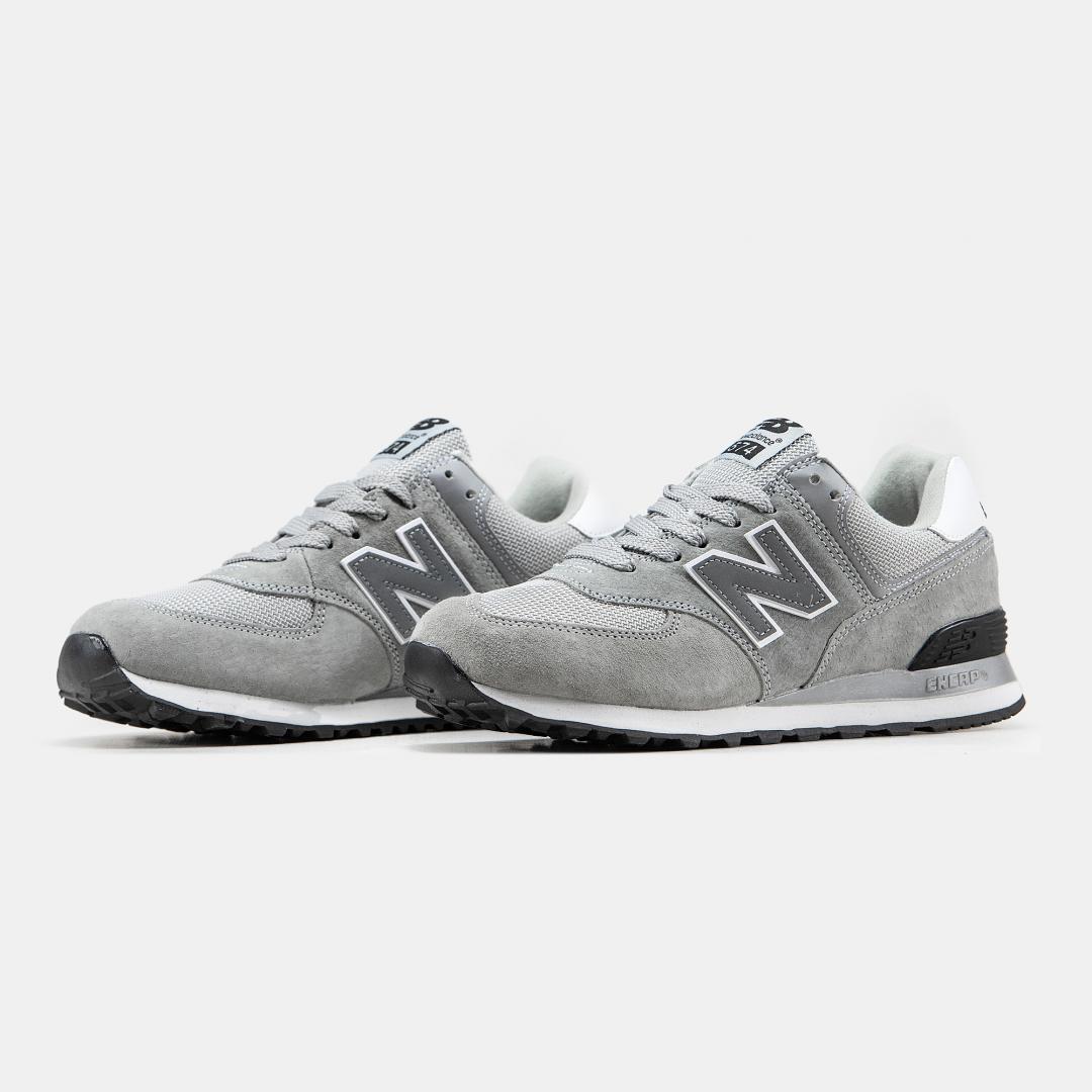 New Balance 574 Gray White