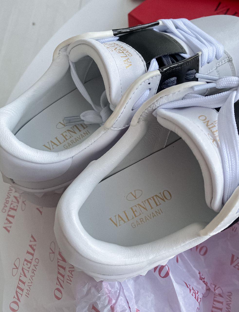 Valentino Low White Black