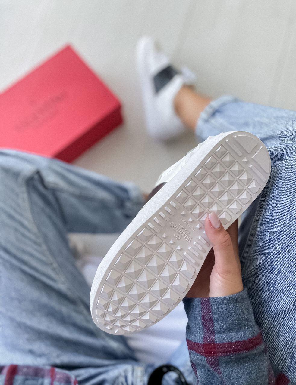 Valentino Low White Black
