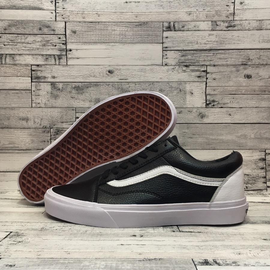 Vans Old Skool Black White Leather
